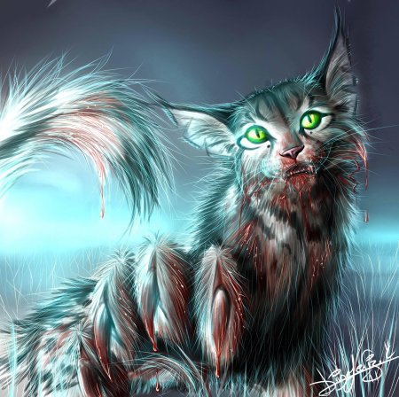 Коты Воители страшные арт