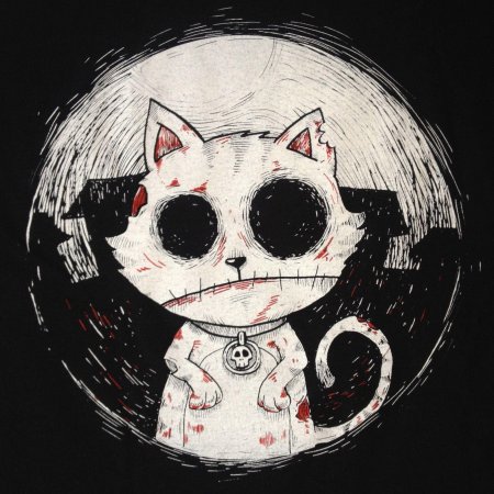 Мультяшный кот хоррор