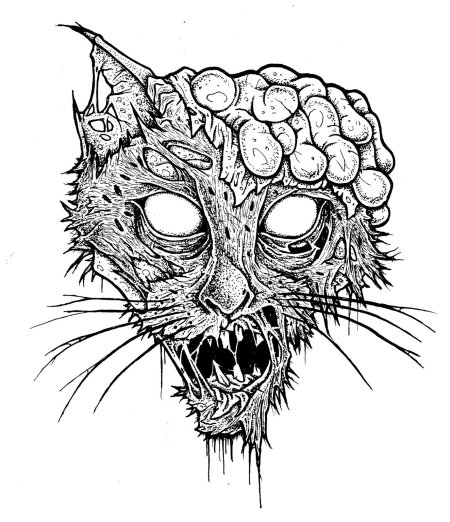 Зомби рисунок карандашом