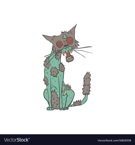 Cartoon Cat зомби cartoon Cat зомби