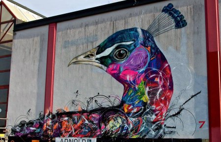 Стрит арт птицы