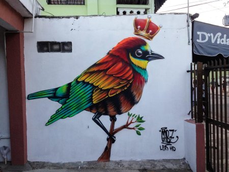 Граффити птица