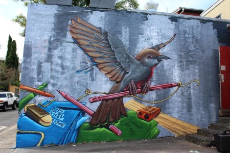 Граффити птица