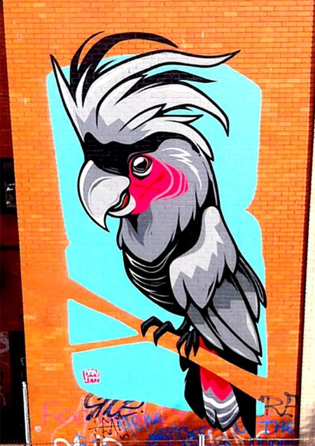 Граффити птица