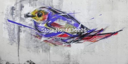 Граффити птица