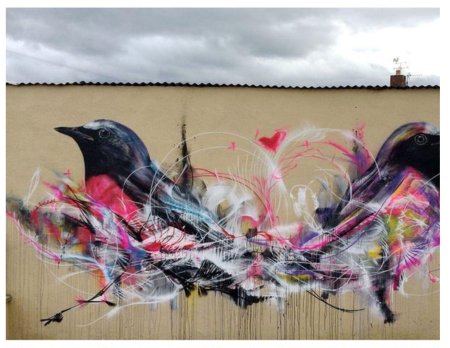 Стрит арт птицы