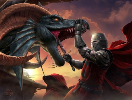 Ланселот рыцарь против дракона