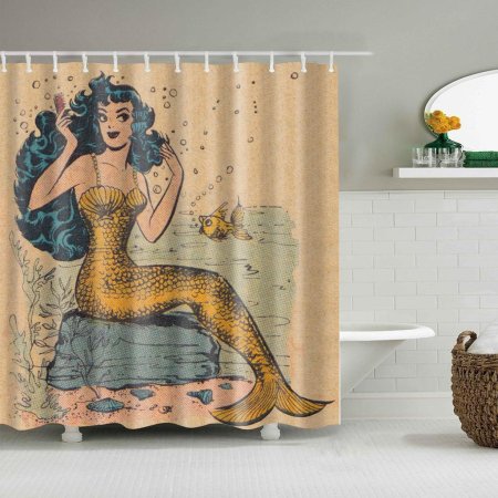 Штора для ванной тканевая