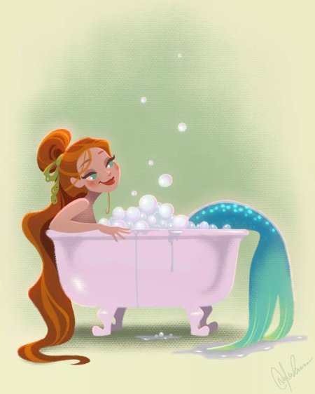 Рисунок в ванную