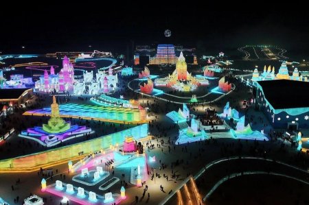 Харбин Китай ледяной город 2020