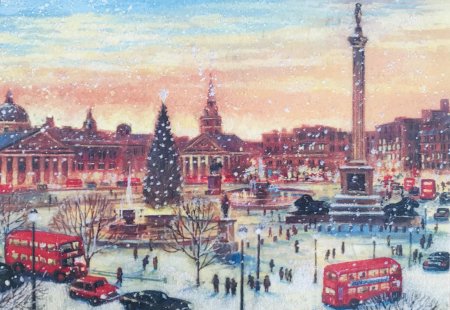 Живопись Лондон Трафальгарская площадь