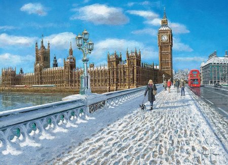 Вестминстерский дворец зимой