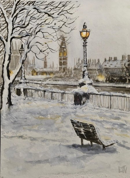 Зимние Сумерки рисунок