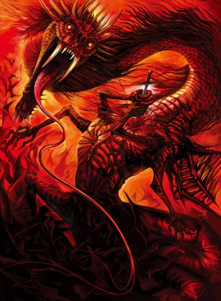 Семиглавый красный дракон апокалипсиса