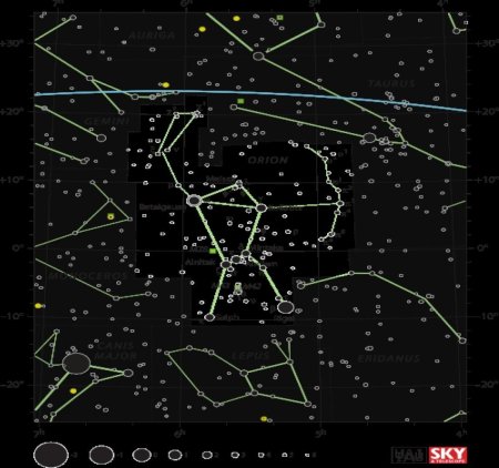 Звездная карта Орион