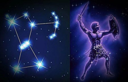 Созвездие Орион схема