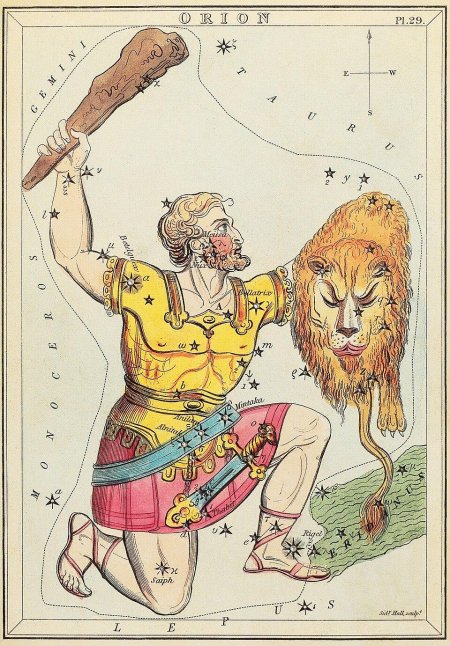 Орион Созвездие мифология