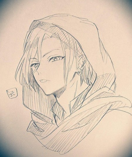 Наброски аниме парней