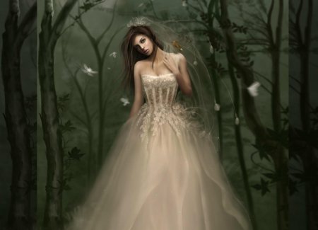 Девушка в платье фэнтези