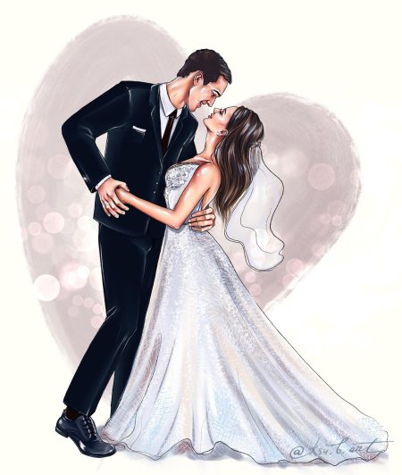 Свадьба рисунок