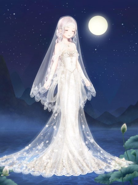 Свадебное платье в стиле аниме