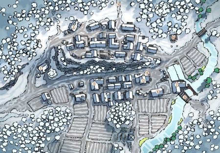 Зимняя деревня ДНД