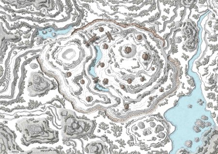 ДНД зимний Battle Map