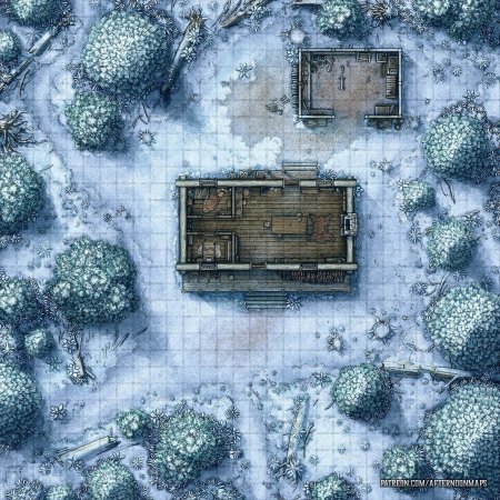 DND Battle Map Winter