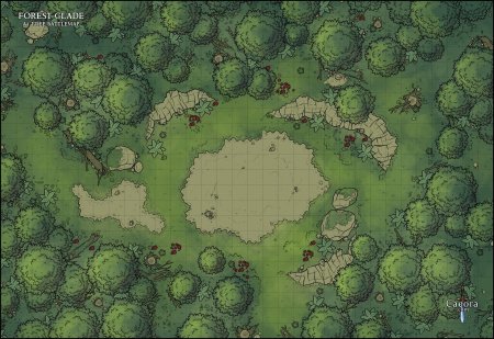 DND карта леса