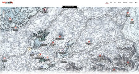 Долина ледяного ветра ДНД карта