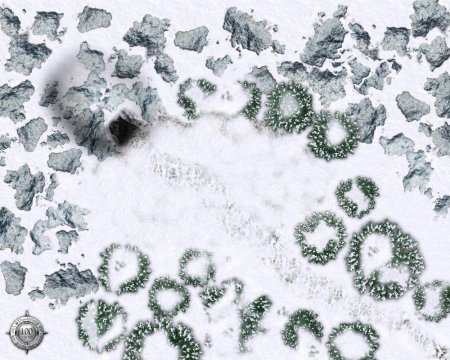 ДНД зимний Battle Map