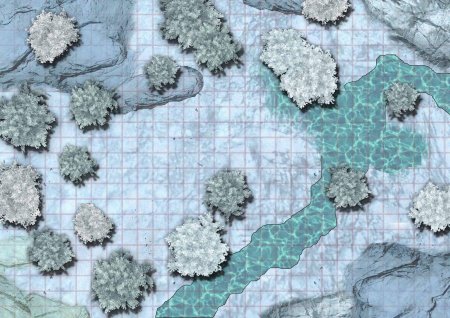 ДНД зимний Battle Map