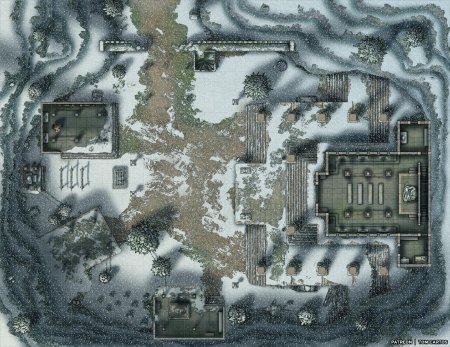 Ролл 20 ДНД Battle Map замок