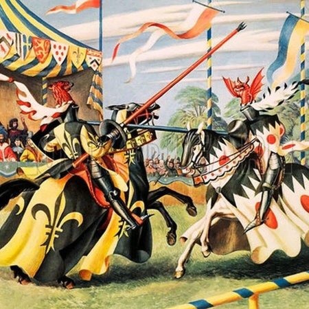 Рыцарский турнир в средневековье