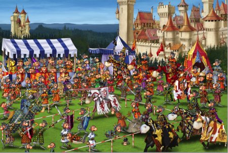 Рыцарский турнир в средневековье