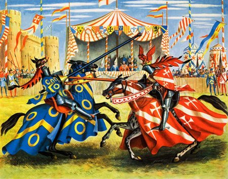 Рыцарский турнир в средневековье