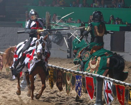 Рыцарский турнир в средневековье