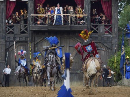 Рыцарский турнир в средневековье