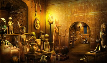 Пирамида внутри Египет сокровищница