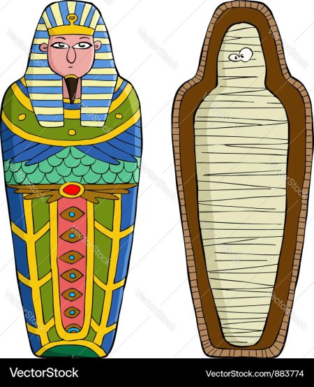 Саркофаг фараона вектор