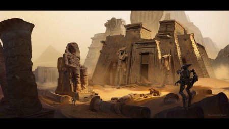 Храмы древнего Египта концепт арт