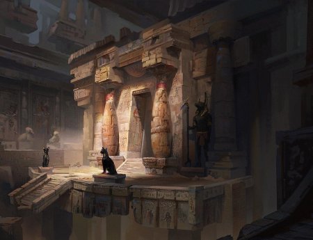 Египет концепт арт руины