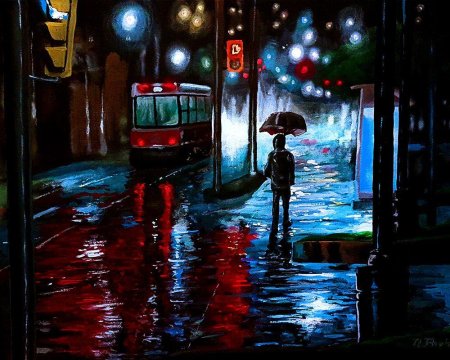 Дождливый город