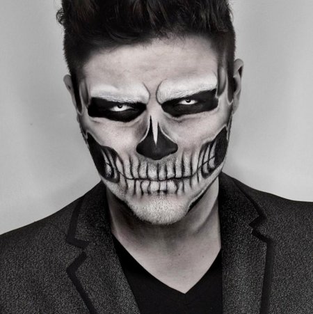 Грим для Хэллоуина мужской