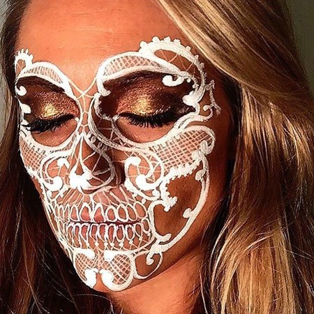 Аквагрим череп