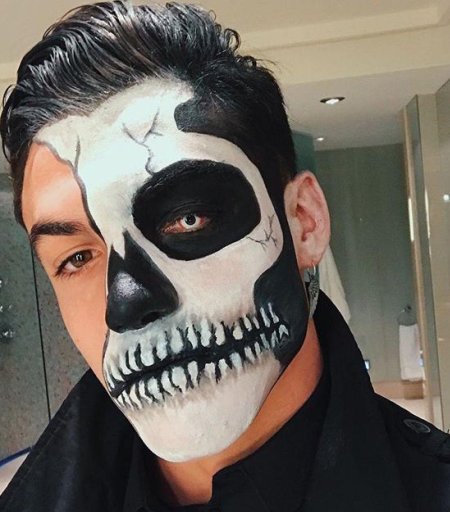 Грим для Хэллоуина мужской