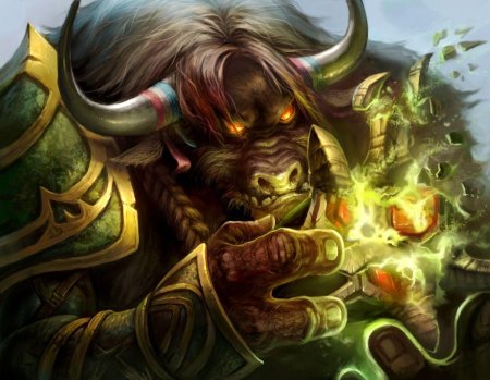 Таурен друид ВОВ арт