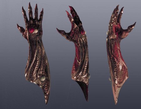 Латные перчатки с когтями