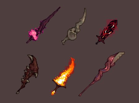 Когти пиксель арт