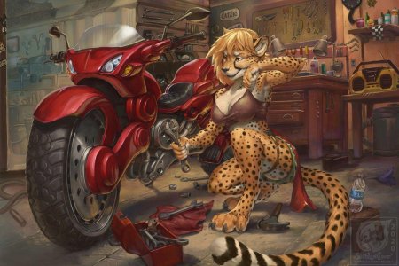 Гепард фурри арт